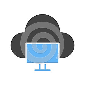 Cloud System icon vector image.