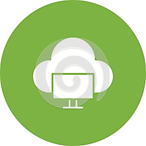 Cloud System icon vector image.