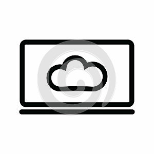 Cloud System icon vector image.