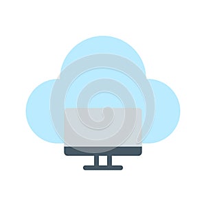 Cloud System icon vector image.