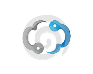 Cloud tech 1 logo icon template
