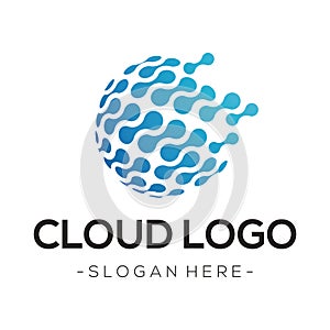 Cloud Tech Logo Vector