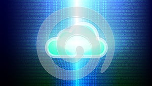 Cloud technology abstract background