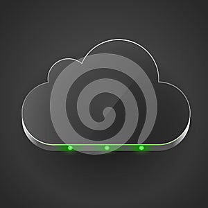 Cloud technology computing concept led cloud.