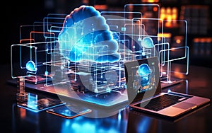 Cloud Technology and Computing Connected Devices in Data Center