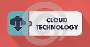 Cloud Technology Concept in Flat Design.