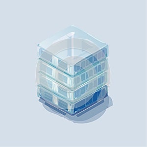 Cloud Technology Data Server Isometric Icon