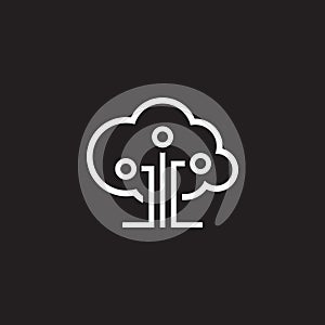 Cloud Technology Icon.