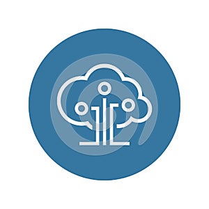Cloud Technology Icon.