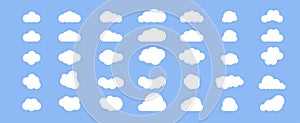 Cloud technology. Integrated digital web concept background