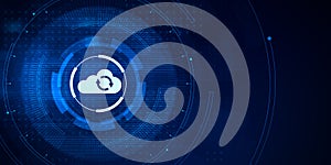 Cloud technology processing computing data storage networking.
