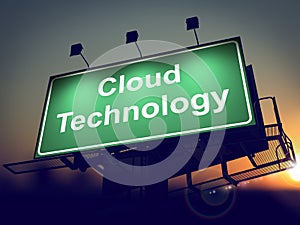 Cloud Tecnology on Billboard. photo