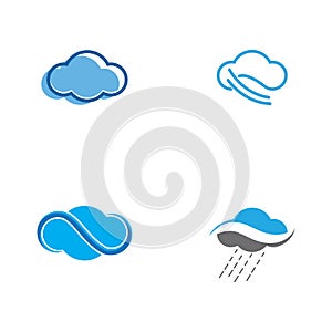 Cloud template vector