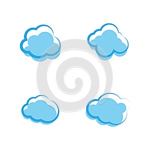 Cloud template vector