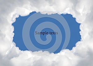 Cloud,texts box