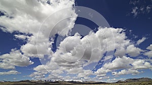 Cloud time lapse in Nevada desert