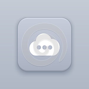 Cloud, Upload button, best vector