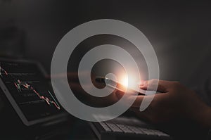 Cloud upload data from device technology keep information in internet system or server computer then user access or share by conne