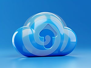 Cloud upload, data storage, database, cloud computing concept