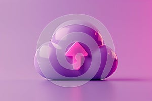 Cloud upload, data storage, database, cloud computing concept