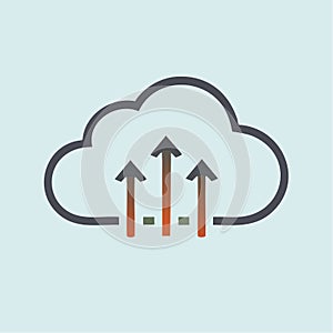 Cloud Upload Data Transfer Icon