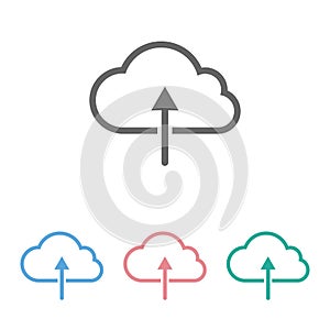 Cloud upload icon, cloud, upload, network, connect