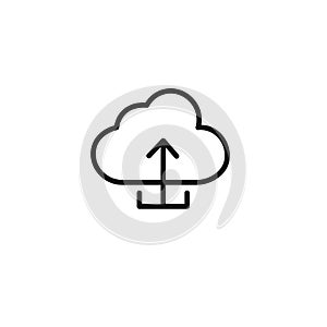 cloud upload icon vector set collection for web
