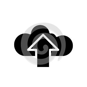 Cloud Upload Solid Icon