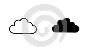 Cloud vecor icon set