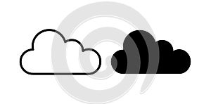Cloud vecor icon set