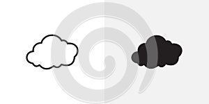 Cloud vecor icon set