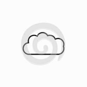 Cloud vecor icon set