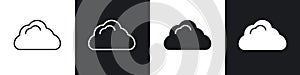 Cloud vecor icon set