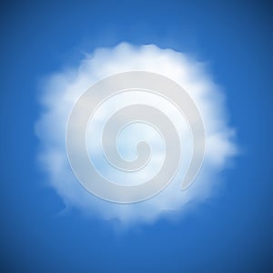 Cloud vector background