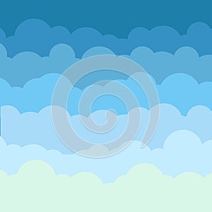 Cloud vector background illustration