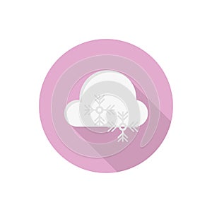 Cloud vector flat colour icon