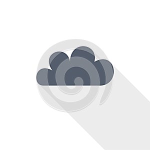 Cloud vector icon, flat design illustration in eps 10