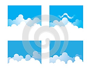 Cloud vector icon illustration design