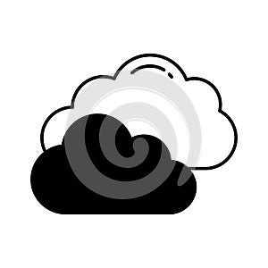 Cloud Vector Icon which can easily modify or edit