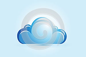 Cloud sky icon logo vector image design