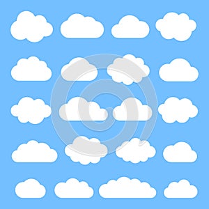 Cloud. Vector set.