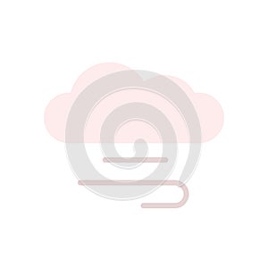 Cloud, wind icon. Simple color vector elements of forecast icons for ui and ux, website or mobile application
