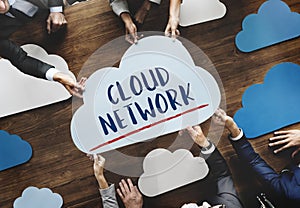 Cloud Words Online Technology Network Concept