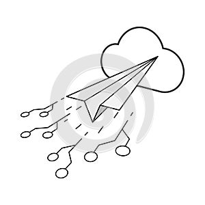 Cloud Communication Illustration