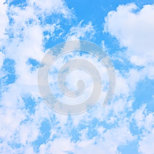 Cloudiness - fleecy clouds photo