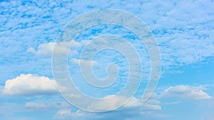 Cloudiness - Sky with white clouds