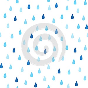 Rain vector pattern. It s rainy, season background in simple flat style