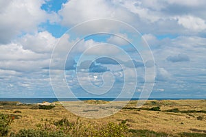 Clouds above the area Oerd of the island Ameland