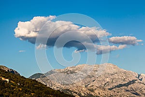 Clouds above Biokovo Mountain Range, Dalmatia