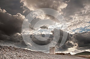 Clouds above Ses Salines beach Ibiza photo